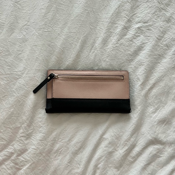 Kate Spade | Pink & Black Spencer Slim Bifold Leather Wallet - Picture 10 of 10